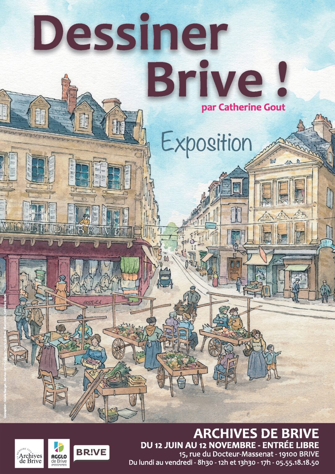 Dessiner Brive ! par Catherine Gout - Archives